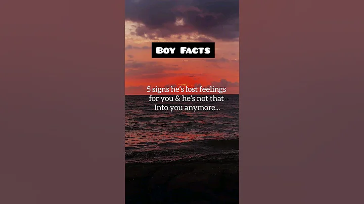 Boy facts: 5 signs he's lost feelings for you...💔😭😢 #shorts #psychologyfacts #subscribe #trending