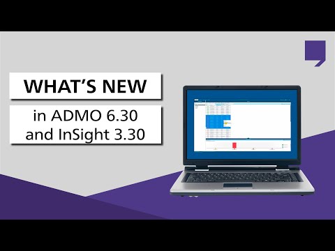 What's New in ADMO 6.30 and InSight 3.30