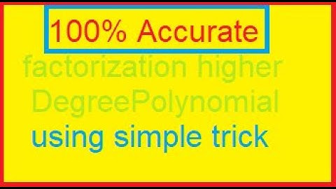 Solving Higher Degree Polynomials | Using Simple Tips and Trick | Factoring Higher Degree Polynomial