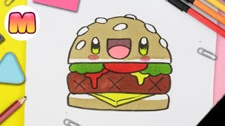 Como Dibujar Una Hamburguesa Kawaii Paso A Paso
