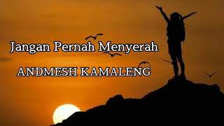 Jangan Pernah Menyerah - Andmesh Kamaleng (Lirik)