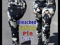 DIY: Safety Pin Bleached Jeans