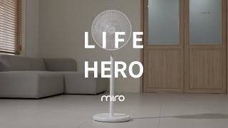 LIFE HERO, MIRO |  24년 신제품 미로 바람이지 12인치 무소음 BLDC 선풍기 HM12SF