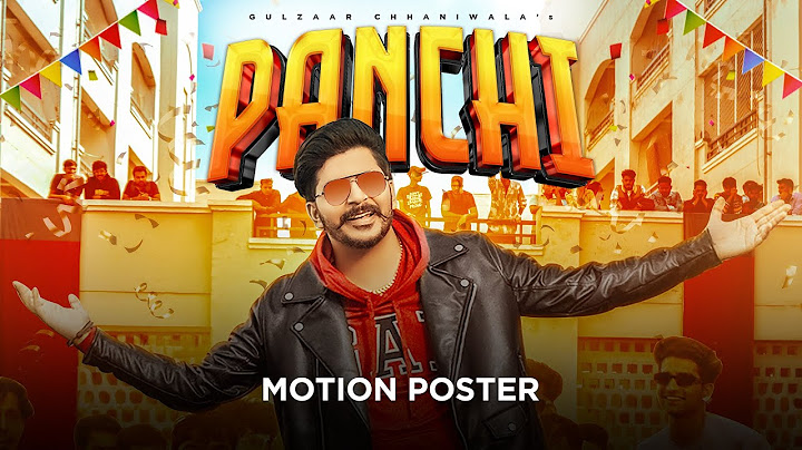 Gulzaar Chhaniwala – Panchi (Motion Poster) | Releasing on 27 Nov