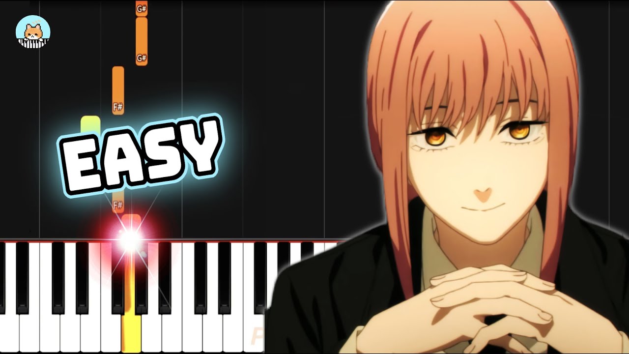 Chainsaw Man Episode 4 ED - Easy Piano Tutorial + Music Sheets