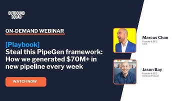 [Playbook] Steal this PipeGen framework: How we generated $70M+ in new pipeline every week