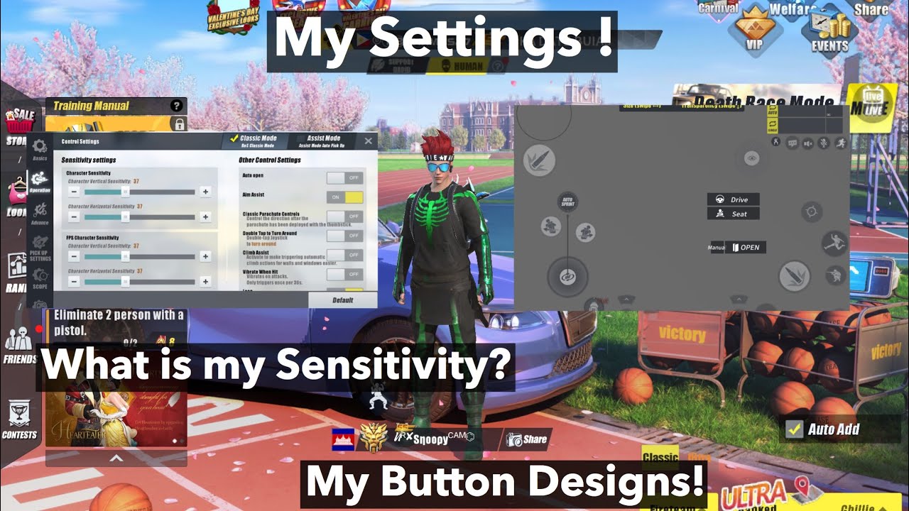 My Settings in Rules of Survival // ROS Information EP.9