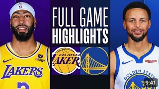 LA Lakers vs Golden State Warriors Full Game Highlights | NBA HIGHLIGHTS | NBA LIVE TODAY