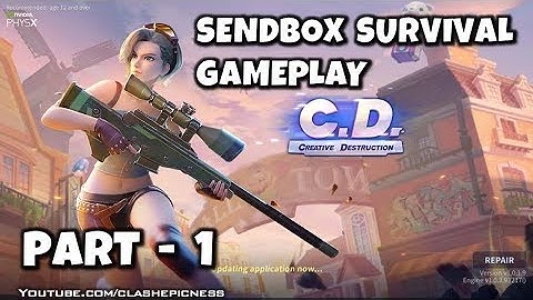 Creative Destruction - Gameplay Walkthrough Part 1 - SANDBOX SURVIVAL (iOS, Android)