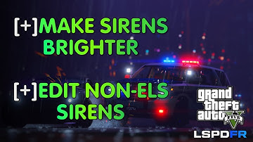 How to Make Sirens Lights Brighter in GTA5 | Editing NON-ELS Sirens | Edit Environmental Lighting