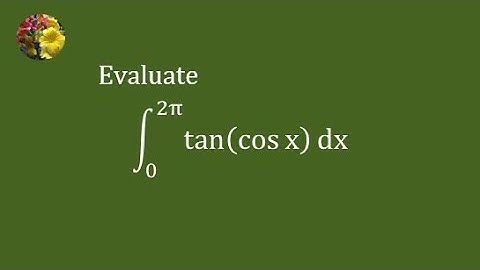 2019 MIT Integration Bee, qualifying test question # 1 (Mis-1191)