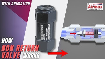 How Pneumatic Non Return Valve Works | Check Valve Working Animation | Airmax Pneumatics LTD.