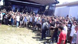 Whitechapel WALL OF DEATH. Pomona,Ca. Warped Tour 2010 "THIS IS EXILE"