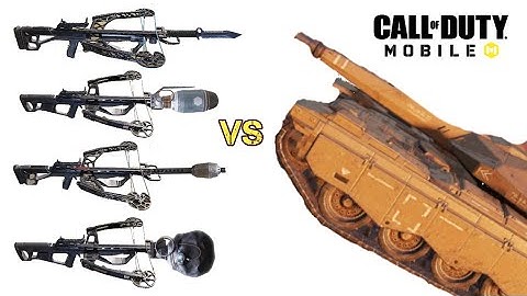 Crossbow (All Bolt Types) vs Tank in COD Mobile | Call of Duty Mobile