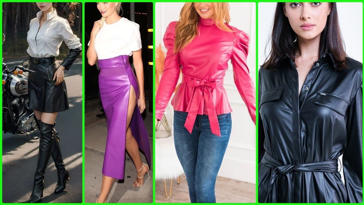 ladies leather outfits leather dresses leather ladies dress fashion