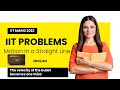 IIT Problems 2022  (English): The velocity of the bullet becomes one third