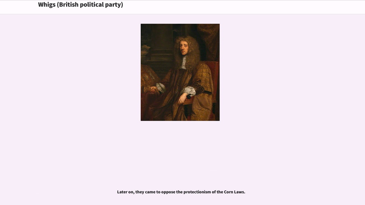 Whigs (British political party) YouTube