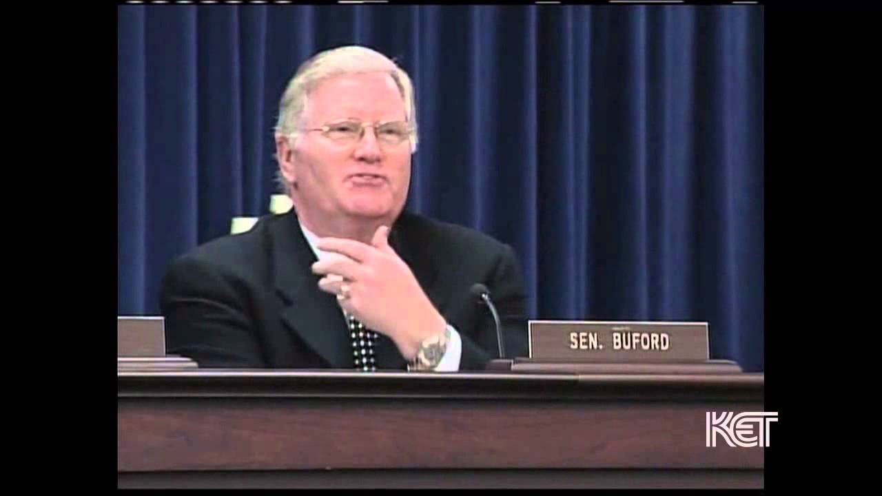 Sen. Tom Buford and Whitney Westerfield discuss Sen. Bill 46