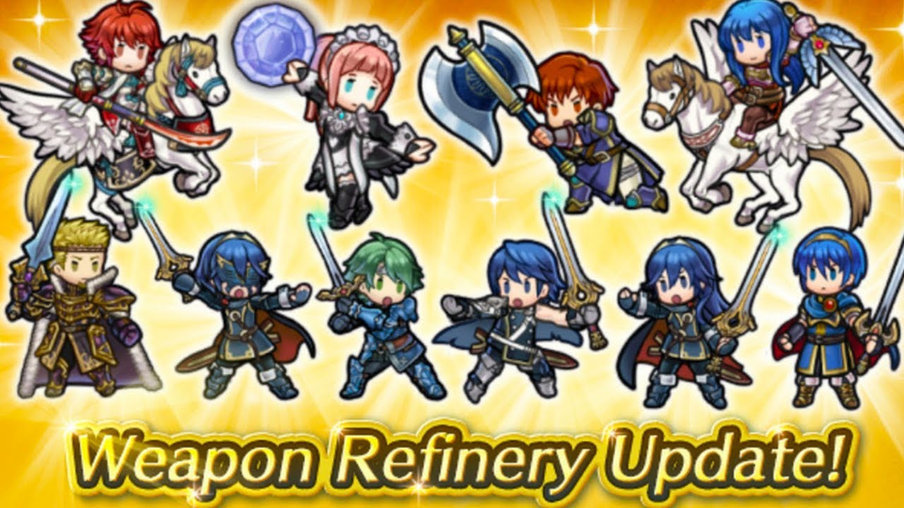 Weapon Refinery News! - Falchion Refine,Felicia's Plate,Caeda's Wing Sword etc! - Fire Emblem Heroes