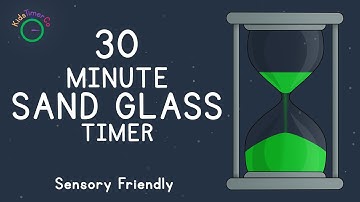 30 Minute Sand Glass Timer - Kids Sensory Friendly Visual Timer