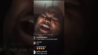 Dave Blunts plays new Kanye on IG live 😨😨😨