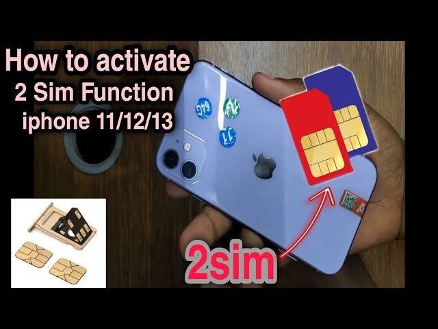 How to Activate 2 sim Function on iphone 11 , iphone 12 , iphone 13 .. Iphone Duo Sim Function 2023