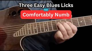 Three Easy Blues Licks from Comfortably Numb | Blues Guitar Lesson