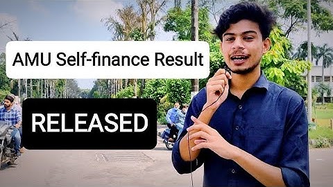 AMU SFS Result RELEASED | AMU Class 11 self finance admission result