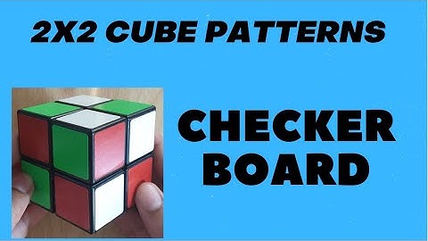 How to make the checker board pattern on a 2x2 Rubik