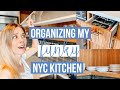 Small Kitchen Organization | New York City Kitchen Tour | This and Nat