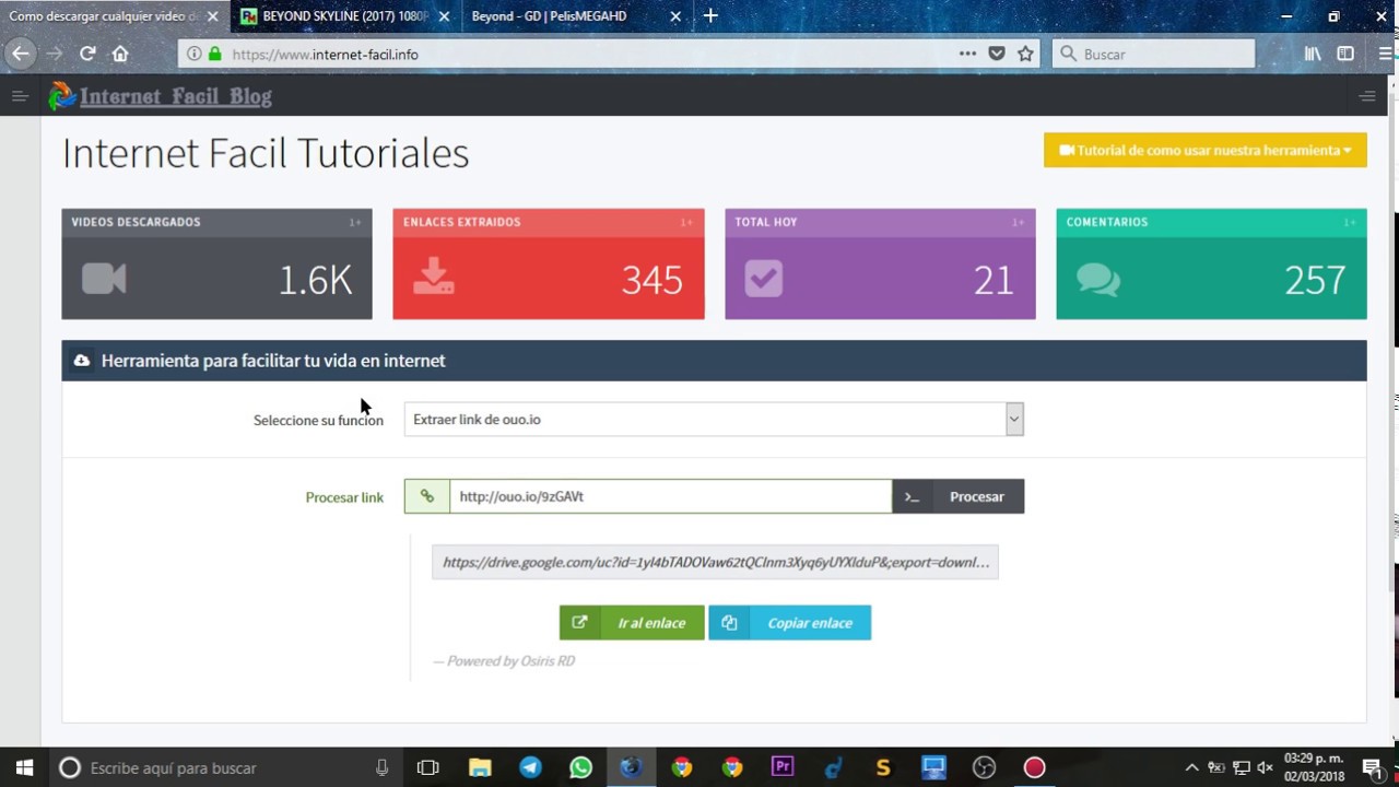 Como saltar la publicidad de ouo.io sin esperar