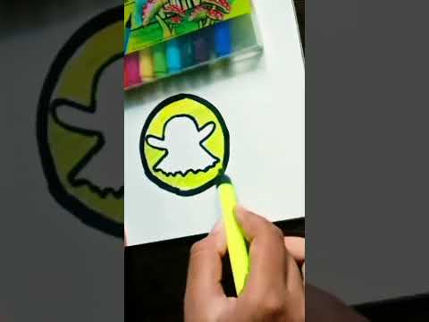 Coloring Snapchat Logo !Snapchat Painting Coloring Independenceday Snap Shorts