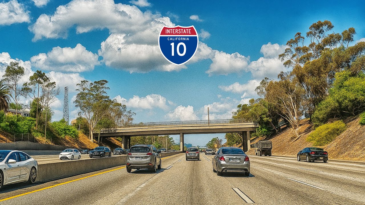 Driving Tour of Los Angeles via Interstate I-10 West Freeway | Beverly Hills | September 2025 Update