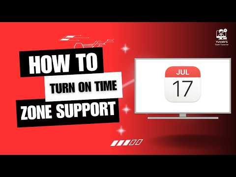 How to Turn on Time Zone Support on Apple Calendar