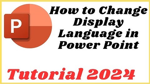 How to change display language in powerpoint (Tutorial 2024)