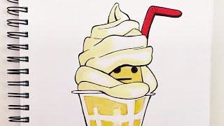 Cute Snapchat Pineapple Slushy Sticker Drawing screenshot 2