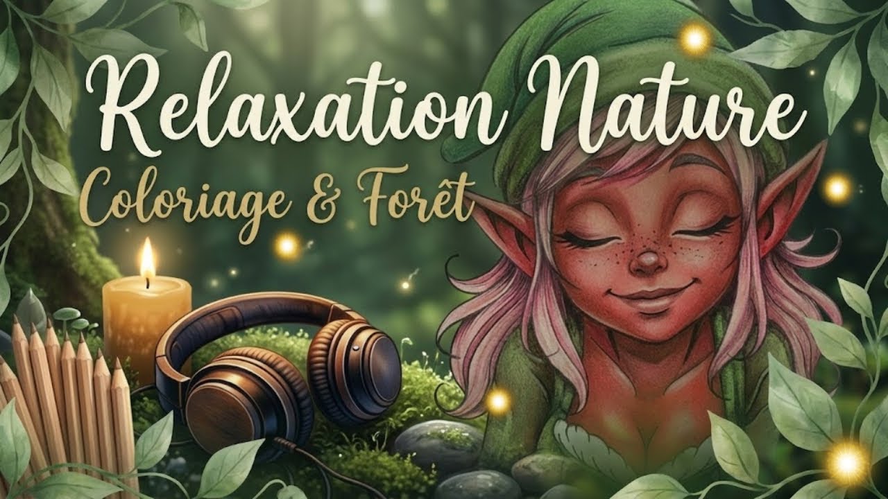 Coloriage ASMR | BRUISSEMENTS de la nature