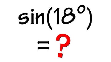 this special triangle gives us sin(18º)