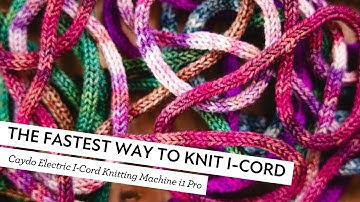 Brand new Caydo Electric i-Cord Knitting Tricotin Machine i1 Pro makes knitting i-cord SO easy!