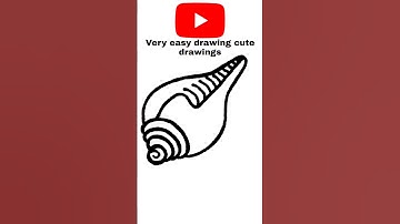 🤣how to draw conch shell drawing easy with color step by step drawing beautiful conch colour rainbow