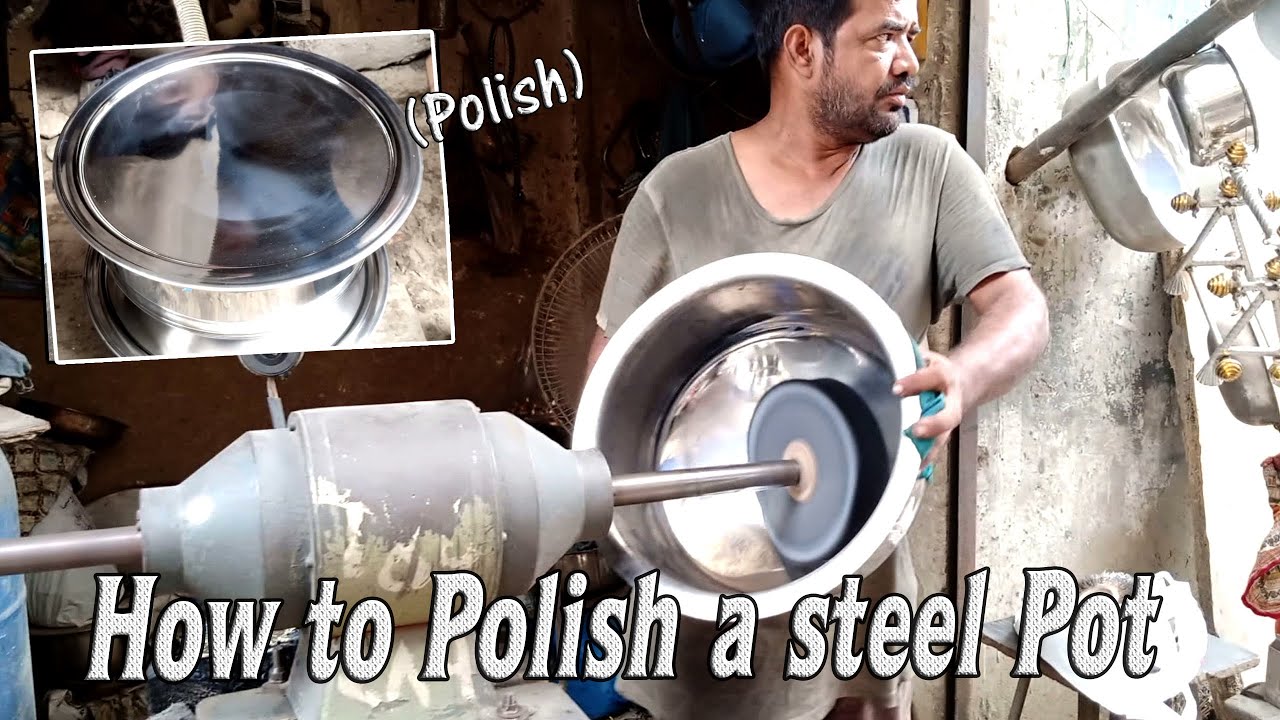 Polishing steel pot How to Polish a steel Pot Metal Polishing and