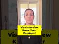 🚨U.S. Visa Interview Mistake #11: Not Knowing Your Employer #visainterview #visainterviewmistakes