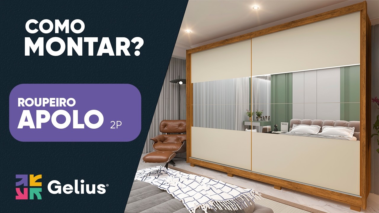 Como Montar o Roupeiro Apolo 2P e transformar seu quarto com muito estilo? ✨