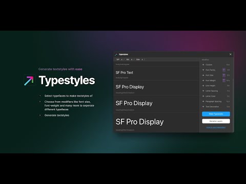 Как задать текстовые стили в Figma | Плагин Typestyles