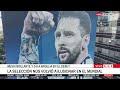 ⭐ EL MURAL DE LEO MESSI QUE BRILLA EN UN EDIFICIO DE LA 9 DE JULIO EN BUENOS AIRES