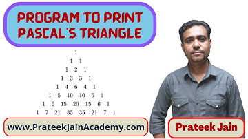 Program in C to Print Pascals Triangles