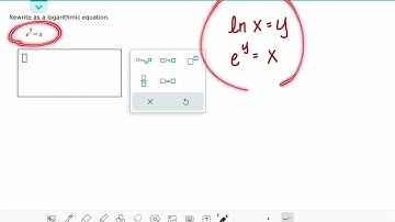 ALEKS: Converting between natural logarithmic and exponential notation