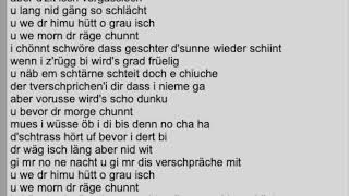 Züri West - bis i zrügg bi | Swissgerman Lyrics