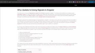 Advantages of using signal vs observables in Angular Reactive Programming