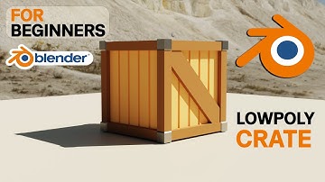 Modeling low poly crate - game assets - blender 3
